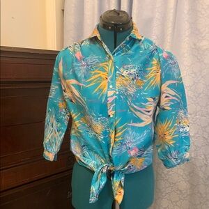 Vintage 1960’s Contessa Monique Floral Blouse